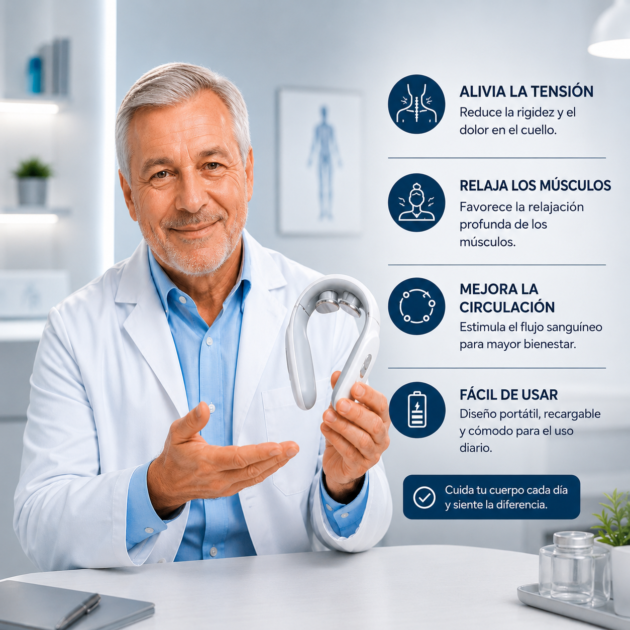 Your Healt Guide® Masajeador de Cuello y Espalda